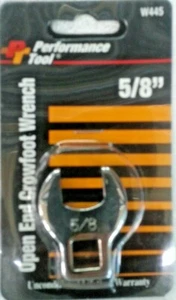 NEW Performance Tool 5/8 Open End Crowfoot Wrench W445 - Picture 1 of 1