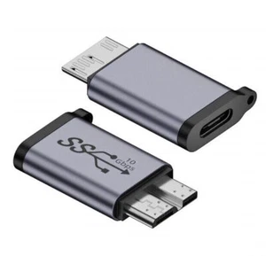 Adaptador de extensión de carga de datos Micro USB-B 3.0 macho a USB-C hembra - Imagen 1 de 11