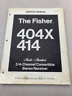 Fisher 404X 414 Original Service Manual Free Shipping
