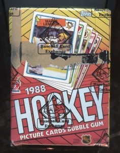1988 Topps Hockey Wax Box BBCE Wrapped (36 ungeöffnete Packungen) Hull Shanahan RC /15 - Bild 1 von 5