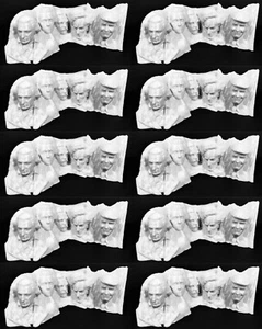 LOT of TEN 6" President Trump Mount Rushmore TrumpMore MAGA 3D Printed White - Picture 1 of 9