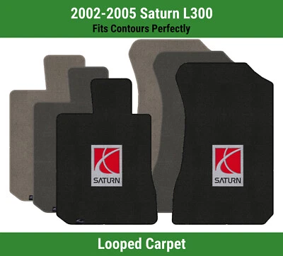 Alfombrillas de primera fila Lloyd Classic Loop para Saturn L300 2002-2005 con logotipo de Saturn Foto 1 de 4