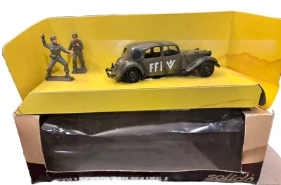 Solido Collection Militaire I 1944 Citroen Traction FF1 With Figures New In Box - Image 1 of 3