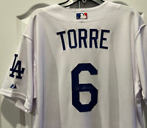 Maillot signé Joe Torre Dodgers de Los Angeles. COUR.
