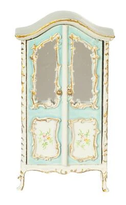 Bambole Casa Vittoriano Armadio Blu Bianco 1:24 Scala 1.3cm JBM Vivaio Mobili - Immagine 1 di 4