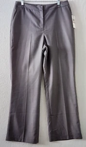 Pantalones forrados de vestido formal de carrera gris claro de Calvin Klein para mujer solo talla 12 - Imagen 1 de 6