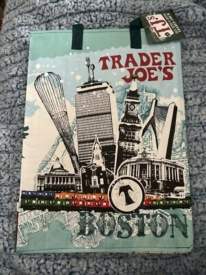 Trader Joe's ECO Reusable Shopping Grocery Gift Tote Bags NWT Boston MA - Image 1 of 4