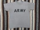 90s ARMY T Shirt vtg PFU heather Gray tee sz M/L single stitch Fitness Gear USA