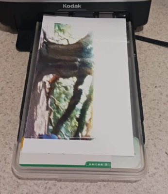 Bandeja de papel base impresora Kodak EasyShare serie 3 con papel-en muy buen estado Foto 1 de 2