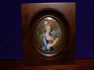 Miniatur Malerei, Lupenmalerei : Marie Antoinette - Picture 1 of 5