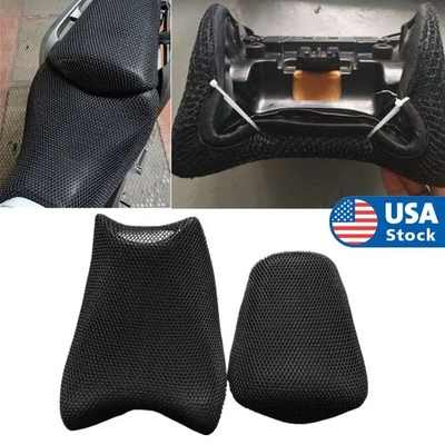 Motorcycle Heat Insulation Mesh Seat Cover For Honda NC700X NC750X NC700XD Black Foto 1 de 4