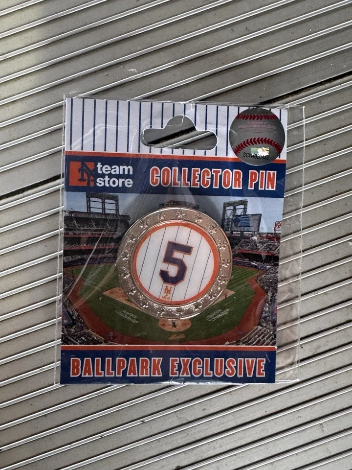 New York Mets DAVID WRIGHT #5 PIN HOF Number Retirement 7/19/25  Citi field C - Image 1 of 1