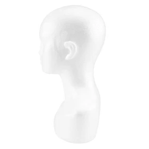 Foam Male Display Mannequin Head Dummy Wigs Hat Scarf Stand Model E8R35585 - Picture 1 of 7