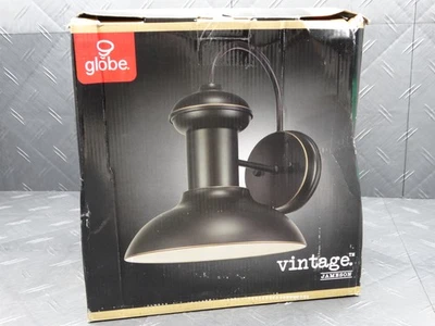 Globe Electric Jamenson Oil-Rubbed Bronze Indoor Outdoor 1-Light Wall Sconce - Image 1 of 4