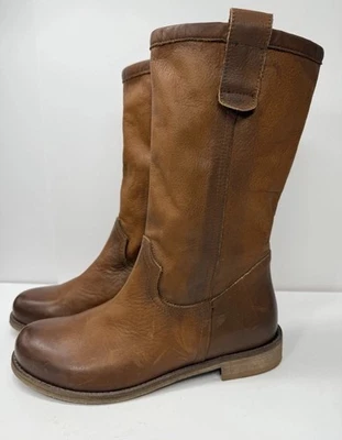 NUEVO Catálogo Sundance Donovan II Botas de Cuero Marrón Coñac Pull On EU 36 US 5.5 Foto 1 de 4