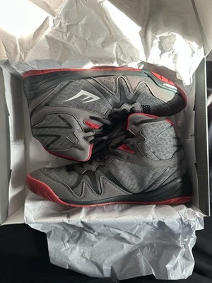 Zapatos de boxeo Everlast PIVT de caña alta Michelin gris rojo para hombre, talla 11 Foto 1 de 4