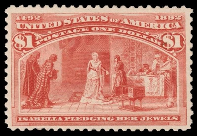 United States Scott 241 (1893) Mint NH OG F-VF, CV $3,400.00 C - Image 1 of 2