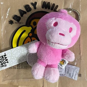 BAPE Baby Milo Plush Pink Keychain A Bathing Ape AL20-182-311 Unisex Authentic - Picture 1 of 12