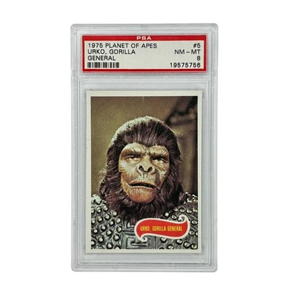 1975 Topps Planet of the Apes Urko, Gorilla General #5 PSA 8 - Image 1 of 2