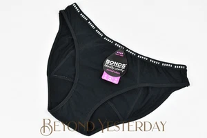 NEW: BONDS BLOODY COMFY PERIOD BIKINI UNDIES x2 - HEAVY DAYS - WOMEN'S - BLACK - Picture 1 of 10