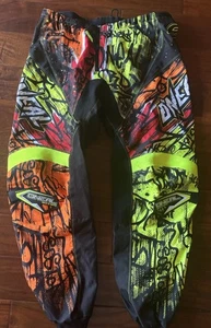 Pantalones de motocross Oneal Element Series bicicleta para adultos rojo naranja amarillo para hombre talla 42 - Imagen 1 de 10