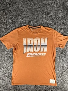 Under Armour Shirt Herren Large Orange Iron Paradise Project Rock UA - Bild 1 von 7