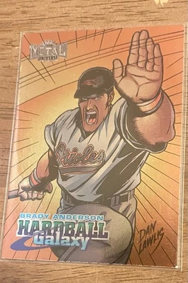 1998 Metal Universe - Hardball Galaxy Brady Anderson #210 - Imagem 1 de 2