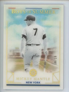 2024 PANINI NIÑOS DEL VERANO BÉISBOL 45 MICKEY MANTLE HOLO DORADO 08/10 - Imagen 1 de 2