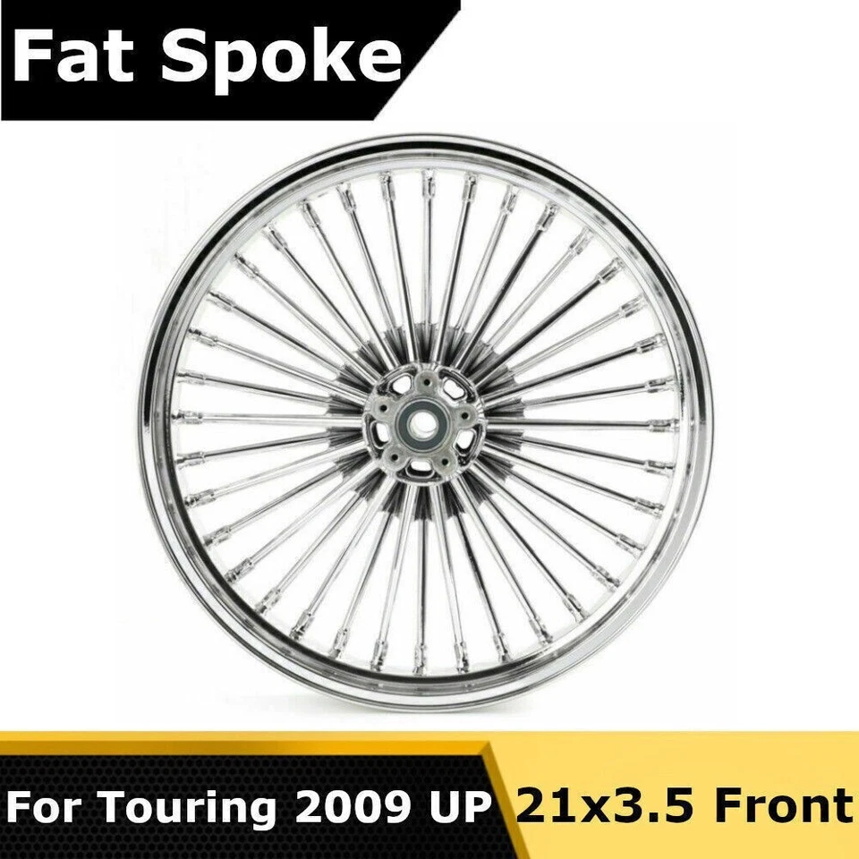 21x3,5 Ruota Cerchio anteriore per Harley Touring Road King Street Glide 09-25 - Immagine 1 di 4
