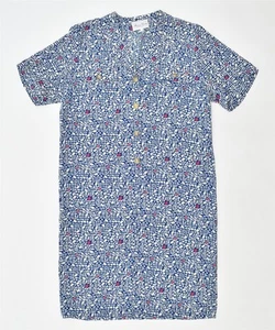 MARTINA ROVERSI Womens Polo Neck Shift Dress IT 50 2XL Blue Geometric IV05 - Picture 1 of 3