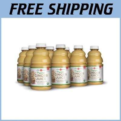 Jugo de jengibre orgánico - 99% puro, botella de 32 oz (paquete de 12) Foto 1 de 4