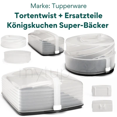 Tupperware versch. Kuchenbehälter Tortenbehälter XXL Super Bäcker + Ersatzteile  - Bild 1 von 4