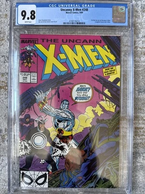 UNCANNY X-MEN #248 -CGC 9.8 - 1st Jim Lee Art On Uncanny X-Men - Image 1 of 2