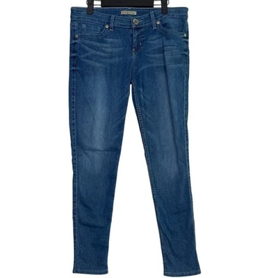 Jean Guess Los Angeles tiro medio elástico ultra ajustado ligero 31 azul Foto 1 de 4