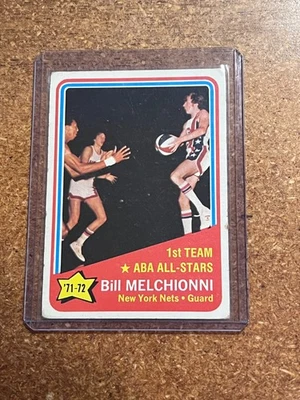 1972-73 Topps Basketball # 253 1st Team ABA All-Stars Bill Melchionni - Image 1 of 2