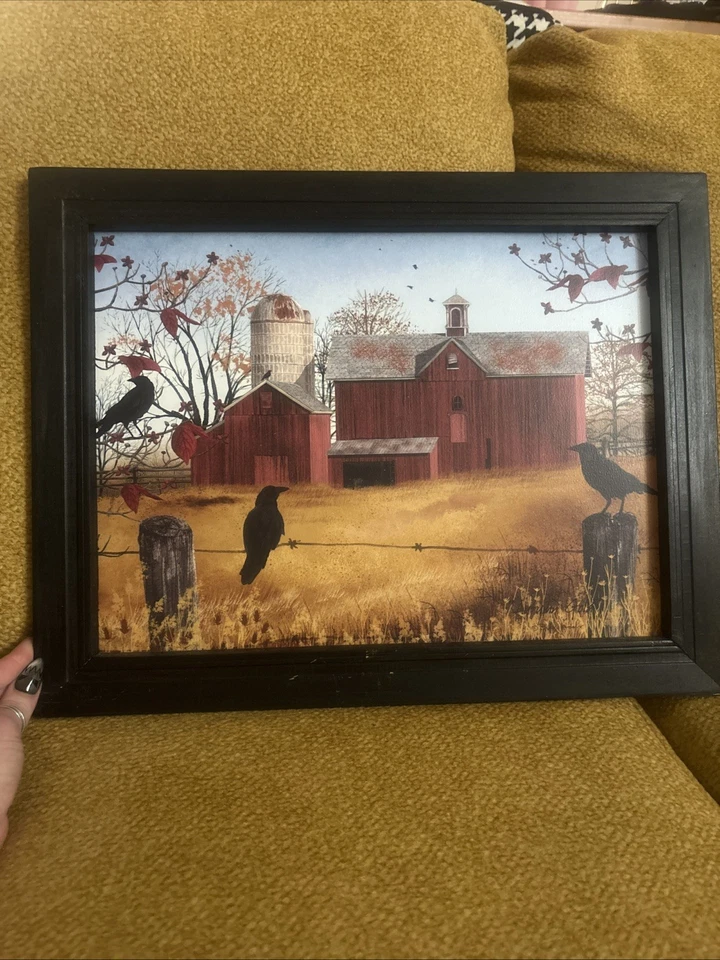 Billy Jacobs Autumn Gold Farm Print-Framed - Image 1 of 4