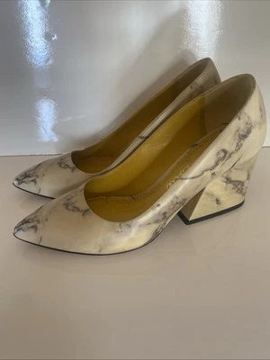 Zapatos de salón Charlotte Olympia para mujer talla 38 charol punta en punta mármol Foto 1 de 4