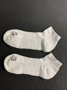 Vintage 2(x)ist Men's Gray Athletic Ankle Socks Cushioned (UNWORN) - Picture 1 of 4