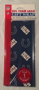 Indianapolis Colts flaches Geschenkpapier - NEU - KOSTENLOSER VERSAND - Bild 1 von 2