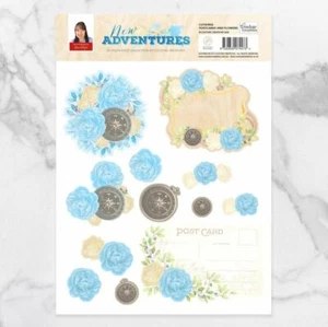 Kit de empuje decoupage troquelado 3D de alta costura nuevas aventuras - postales y flores - Imagen 1 de 1