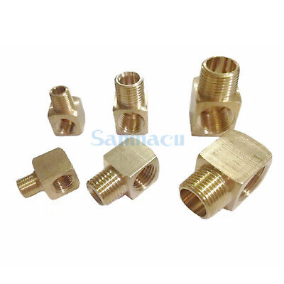 5pcs BSPP Metric Male-Female Elbow Brass Oil Pipe Fitting For Manifold Block • 5.45£