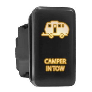 CAMPER IN TOW - LED Push Button Replacement for TOYOTA (1.54 x 0.83 in) Orange - Picture 1 of 4