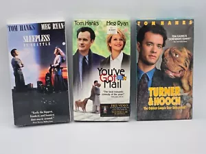 Tom Hanks New VHS Lot - Sleepless in Seattle - You've Got Mail - Turner & Hooch - Picture 1 of 6