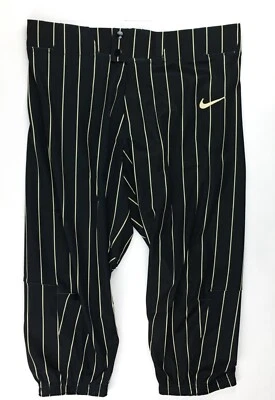Nike Vanderbilt Prime Baseball Pant Rear Pockets Men's L AV4812 Black Gold