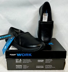 NEW Dr Scholls Drive In Women’s Black Loafer Work Safety Shoes / Sz 7 wide - Picture 1 of 11