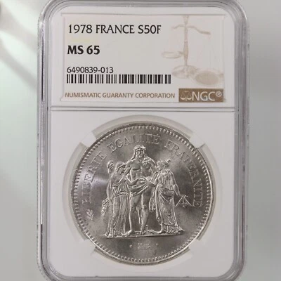 1978 France S50F NGC Certified MS65 - Image 1 of 4