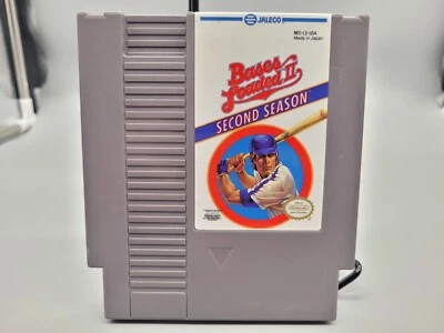 BASES LOADED II SECOND SEASON NINTENDO CARTRIDGE VIDEO GAME NES CART TESTED two - Image 1 of 3