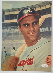 Joe Torre, Atlanta Braves, Vintage Signed 8x10 Photo JSA Certified Autograph HOF - Picture 1 of 3