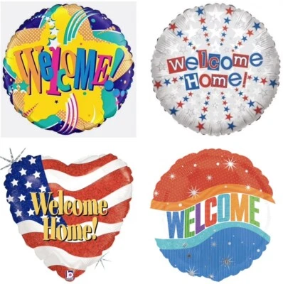 ANAGRAM Welcome! 18" Welcome Back! Welcome Home! Foil Mylar Party Balloon Decorations