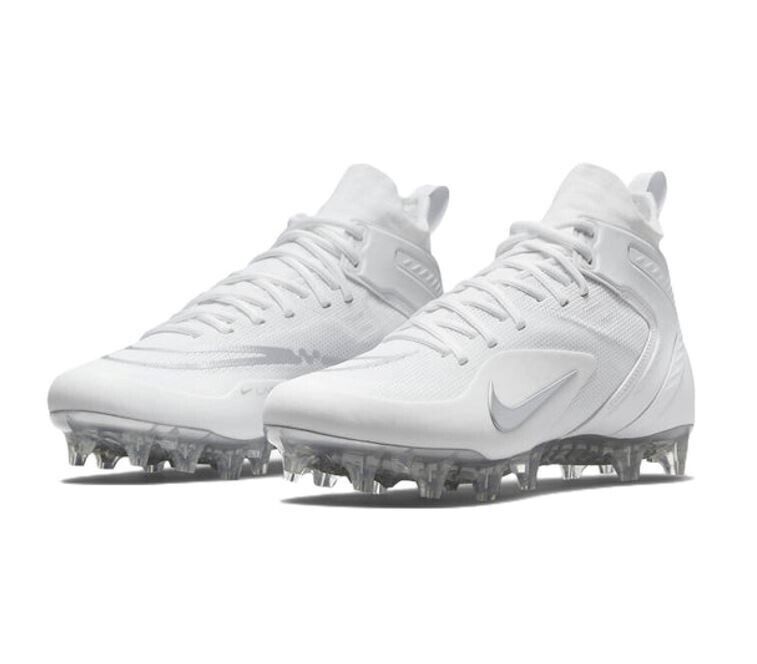 Nike Alpha Huarache 8 Elite White Metallic Silver for Sale Nike Alpha Huarache 8 Elite White Metallic Silver for Sale